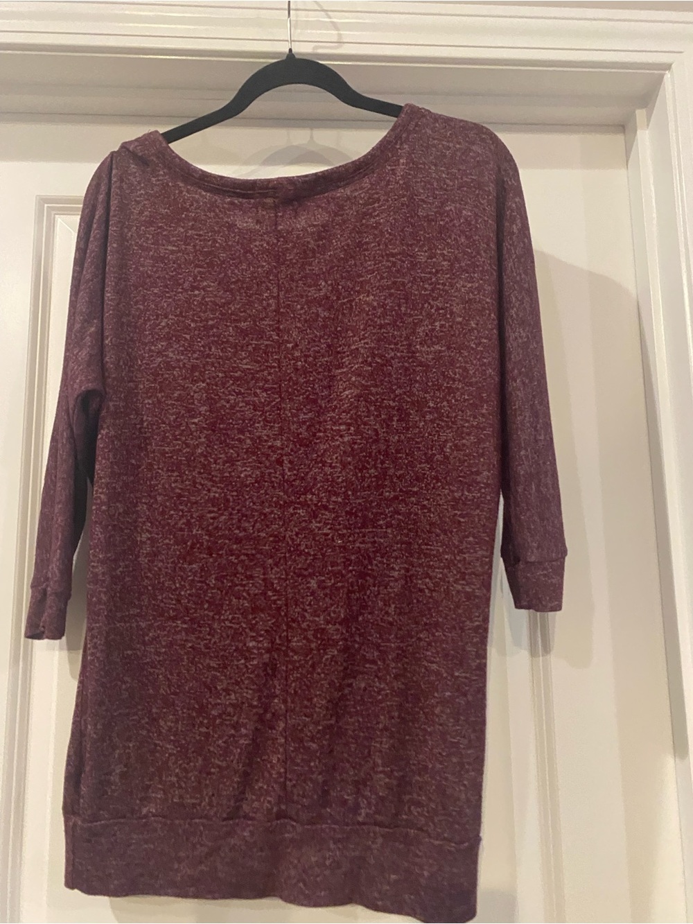 Hippie Rose wine colored crew neck sweater